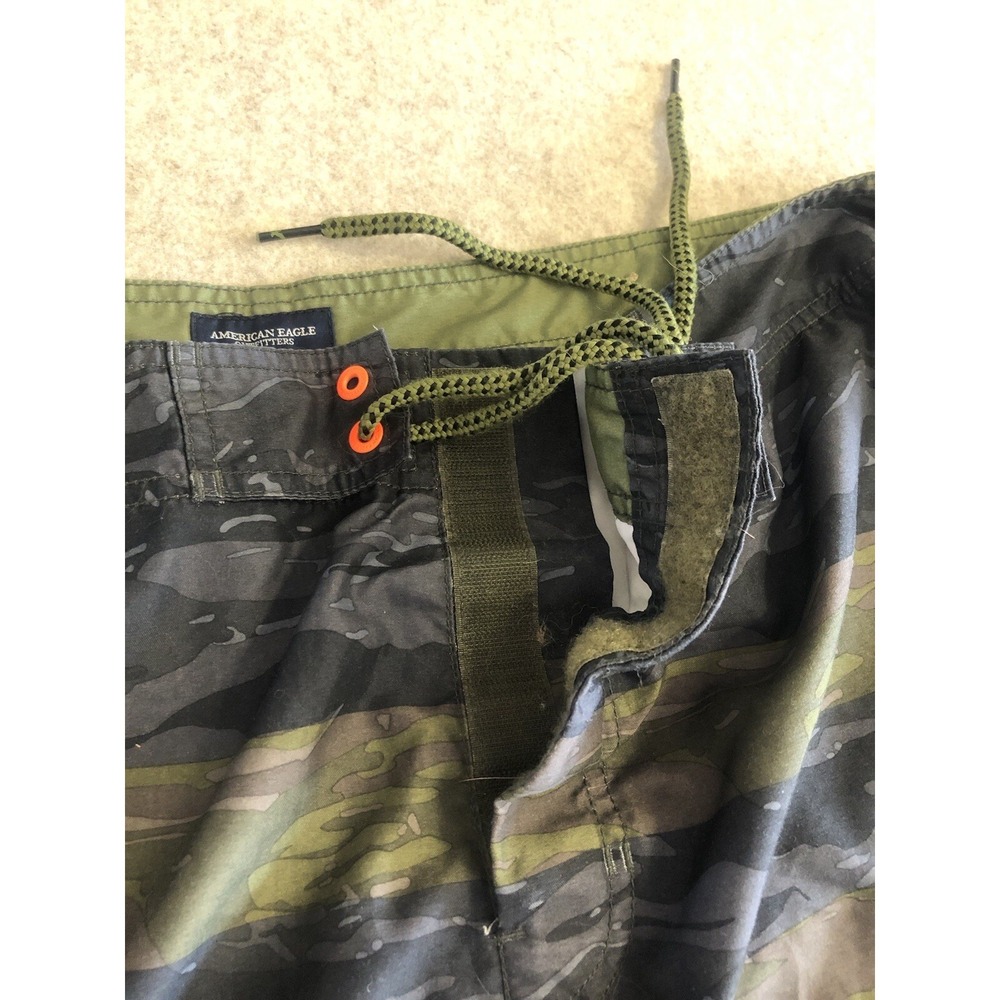 American Eagle Camo Boardshorts Mens 3X Swimwear Swim Trunks Drawstrings Pockets - Picture 4 of 13